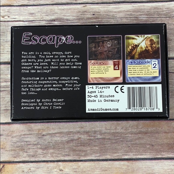 Sanitarium Card Game - Picture 2 of 4